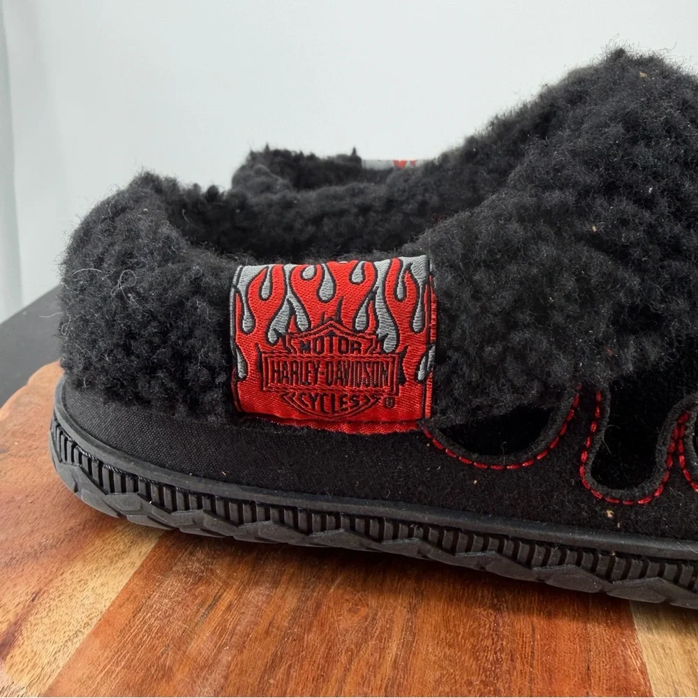 Harley-Davidson Men's Cosgrove‎ Flame slippers sz 9